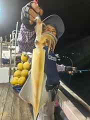 7월20일 제주쎄븐호 한치 사진