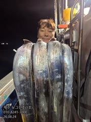 [[제주 뉴그린호(1호) 8월 24일 야간갈치 조황]] 사진