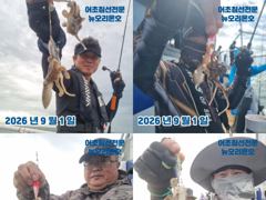 뉴오리온호 쭈꾸미 실시간 조황(1일)