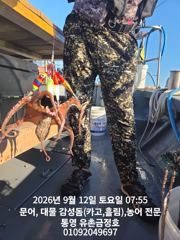 통영 금정호 문어선상 미릿수 손맛! 내일 자리있습니다 사진