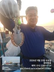 23일, 군산쭈꾸미,날마다 잘 나오고 있어요~실시간 조황~~군산낚시프라자 하이원호