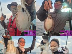 레인보우호 갑오징어 실시간 조황(24일)-내일 자리 있습니다