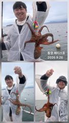 통영] 문어 사량도 굴어장 조황 26일(토) 통영 메티스호 사진