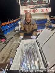 [해남,진도] 진도제이제이 10월7일 갈치 쿨러 살알짝 궂 조황입니다
