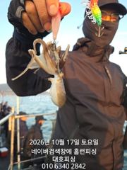 군산 대호피싱 17일 쭈꾸미 실시간 올립니다 오늘은 회사 동호회 독배로 나왔습니다