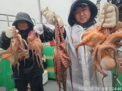 25일세진호/돌문어종일빗속에kg.마릿수많이잡고~화.가능~